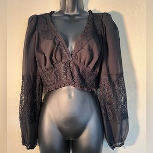 NWT Love and Lemons blouse L